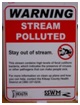 Warning sign: Stream polluted